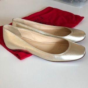 Christian Louboutin Gold Flats